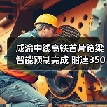 成渝中线高铁首片箱梁智能预制完成 时速350公里建设提速(图1) 成渝中线高铁首片箱梁智能预制完成 时速350公里建设提速(图1)
