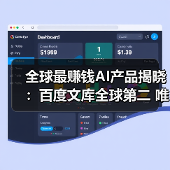 全球最赚钱AI产品揭晓：百度文库全球第二