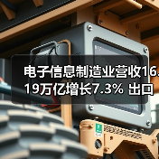 电子信息制造业营收16.19万亿增长7.