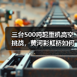 三台500吨起重机高空挑战,黄河彩虹桥如何架起?(图2) 三台500吨起重机高空挑战,黄河彩虹桥如何架起?(图2)