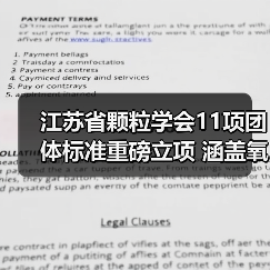 江苏省颗粒学会11项团体标准重磅立项 涵盖氧化石墨烯检测等热门领域(图1)