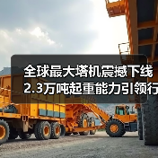 全球最大塔机震撼下线 2.3万吨起重能力引领行业突破(图1)