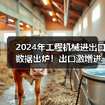 2024年工程机械进出口数据出炉！出口激增进口却下滑？(图2)