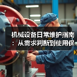 机械设备日常维护指南:从需求判断到使用保养实战方法(图2) 机械设备日常维护指南:从需求判断到使用保养实战方法(图2)