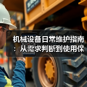机械设备日常维护指南:从需求判断到使用保养实战方法(图4) 机械设备日常维护指南:从需求判断到使用保养实战方法(图4)