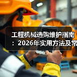 工程机械选购维护指南:2026年实用方法及常见问题解析(图4) 工程机械选购维护指南:2026年实用方法及常见问题解析(图4)