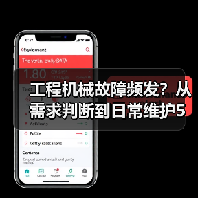 工程机械故障频发？从需求判断到日常维护5大核心方法(图3)