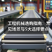 工程机械选购指南:常见场景与5大选择要点(图1) 工程机械选购指南:常见场景与5大选择要点(图1)