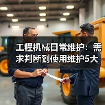 工程机械日常维护:需求判断到使用维护5大核心方法(图1) 工程机械日常维护:需求判断到使用维护5大核心方法(图1)