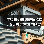 工程机械选购避坑指南:5大关键方法与场景解析(图3) 工程机械选购避坑指南:5大关键方法与场景解析(图3)