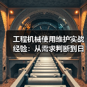 工程机械使用维护实战经验：从需求判断到日