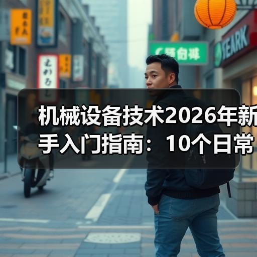 机械设备技术2026年新手入门指南：10个日常维护要点与故障排查步骤 - 辰飞雨恒通能机械资讯