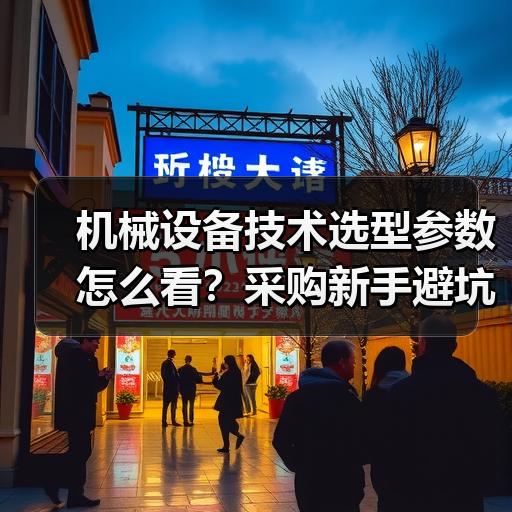 机械设备技术选型参数怎么看？采购新手避坑的5个判断要点 - 辰飞雨恒通能机械资讯