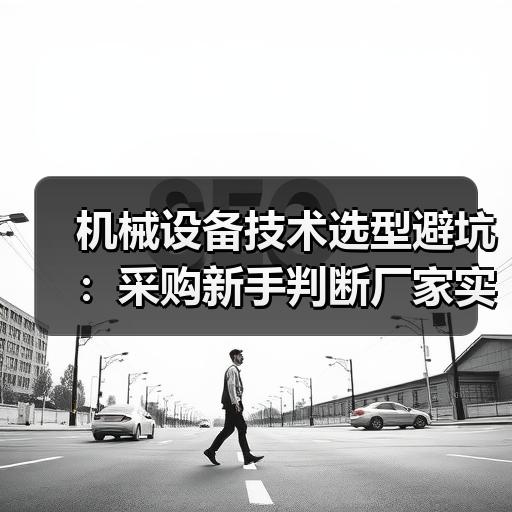 机械设备技术选型避坑：采购新手判断厂家实力的几个要点 - 辰飞雨恒通能机械资讯