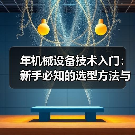 年机械设备技术入门：新手必知的选型方法与采购避坑要点 - 辰飞雨恒通能机械资讯