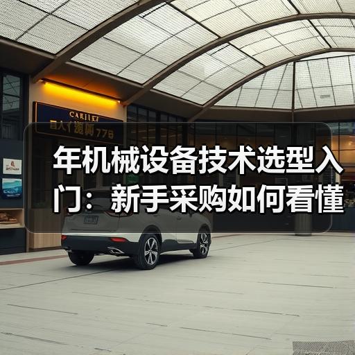 年机械设备技术选型入门：新手采购如何看懂